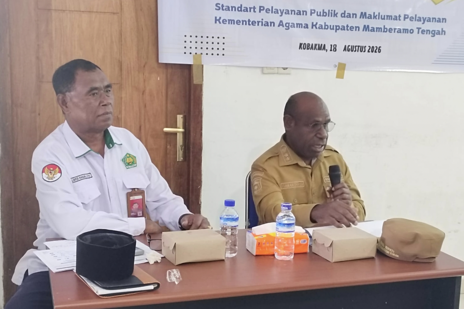 Wabup Itaman Thago Buka Forum Komunikasi Publik Kemenag Mamberamo Tengah
